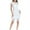 White, variant on IROINNID Bodycon Dress For Women Sleeveless Round Neckline Summer Lace Zipper Club Dress Cap Strapless Solid Color Dress