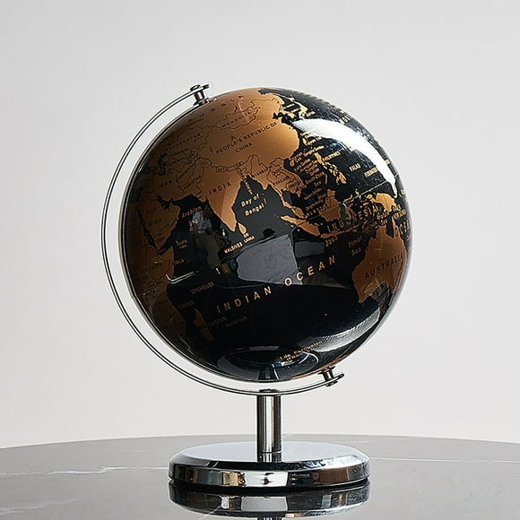 Modern Desk Decor World Globe Desktop Geographic Globe 360°Rotating Earth Geography Globe Vintage Antique Globe Kids Gift Educational World Globe
