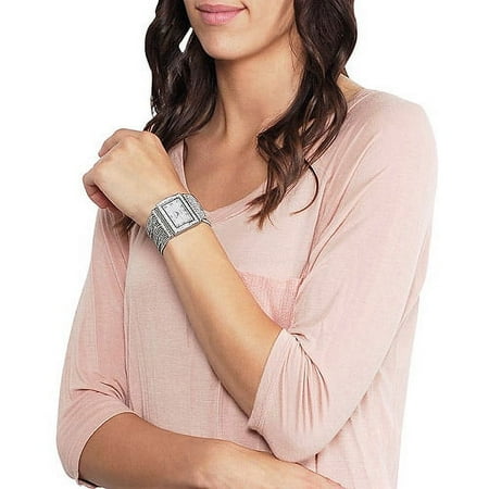 Women's Rhinestone Mother of Pearl Multi-Strand Watch