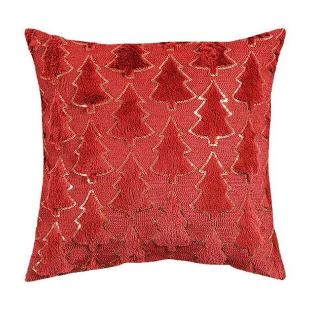 Funda de almohada navideña de 45 x 45 cm. Ideal para decoración navideña o de invierno. Ideal para sofás.
