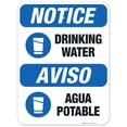 thumbnail image 1 of Drinking Water Bilingual Sign, OSHA Notice Sign,, 1 of 1