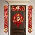 thumbnail image 1 of New Year Decoration Paper Couplets Set With Chunlian Character Window Sticker For Spring Festival Party Home Decor, 1 of 7