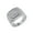 Silver, variant on HIJONES Men Women's Stainless Steel Ring Vintage Personalized Hip Hop Cubic Zirconia Ring Band Jewelry Gold Size 8