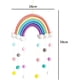 thumbnail image 2 of Decoración de la pared del arco iris, colgante de la pared del arco iris tejido a mano, tapiz de macramé del arco iris, tapiz del arco iris de la decoración de la pared boho, decoración de la pared del jardín de infantes ER, 2 of 5