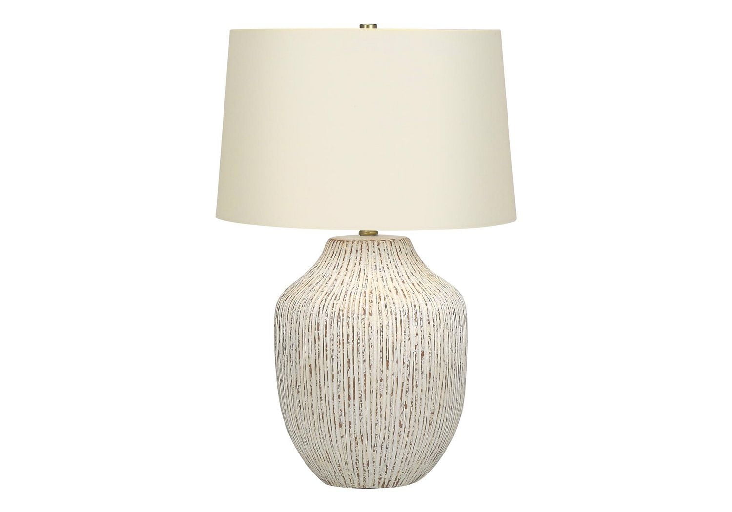 Monarch Specialties Lighting, 26"h, Table Lamp, Cream Ceramic, Ivory / Cream Shade, Transitional