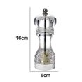 thumbnail image 2 of Pepper Mill And Salt Shaker Set Of 2 Salt And Pepper Mill Shaker With Adjustable Coarseness-clear, 2 of 5