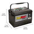 thumbnail image 6 of EverStart Value Lead Acid Battery 12 V Automotive Battery Group Size 75, 600 CCA Side Post for Car, 6 of 9