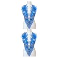 thumbnail image 3 of maskred Sturdy And Durable Lace Applique With 3D Beads And Rhinestones With Materials Are Sturdy And Durable Multiple Colors blue A 2Set, 3 of 6