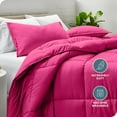 thumbnail image 5 of 500-TC Egyptian Cotton All Season Comforter for Adults Alaskan King Size 120" x 132" Inches, 1pc Comforter Box Stitched with 4 Corner Tabs, 300 GSM Comforter, (Hot Pink), 5 of 7