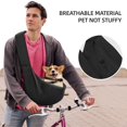 thumbnail image 4 of Katieovy Dog Sling Carriers for small dogs cats,Ultra Breathable Reversible pet carrying bag for Travel,Black, 4 of 6