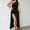 Black, variant on SwiftWear Elegant One-Shoulder Evening Gown for Women, Sleeveless Satin Formal Prom Dress with High Slit, Bodycon Cocktail Party Dress Nightclub Outfit, Red