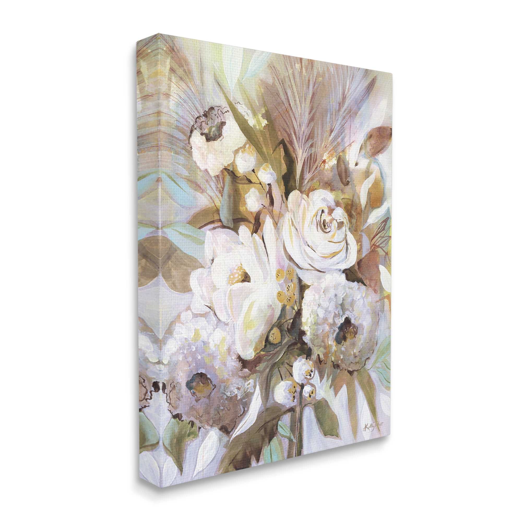 Stupell Abstract Flower Bouquet Mixed Florals Botanical & Floral Painting Gallery Wrapped Canvas Print Wall Art