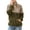 Army Green, variant on Women's Leopard Print 1/4 Zipper Collar Pullover Sweatshirt Double Fleece Warm Jacket Pullover Tops