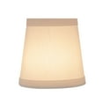 thumbnail image 5 of Aspen Creative 32717-2 Small Hardback Empire Shape Chandelier Clip-On Lamp Shade Set (2 Pack), Transitional Design in Off White, 4" bottom width (3" x 4" x 4"), 5 of 7