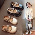 thumbnail image 4 of Zapatos de cuero para niñas, zapatos de princesa, zapatos negros de suela blanda para niñas, zapatos de cuero pequeños para niños, zapatos para estudiantes de primaria, 4 of 6