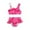 L-Red, variant on LRen Toddler Swimsuit Girl 2t 2 Piece Ruffles Beachwear for Kids Cute Funny Summer Rash Guard Tail Swimsuit Girl Beach Swimwear Girls'swimwear Bikini Set