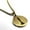 Gold, variant on Stainless Steel King Chess Piece Round Medallion Pendant Necklace