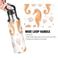 thumbnail image 4 of Yayeee 20oz Insulated Water Bottle Double Wall Stainless Steel with Flip Straw Lid, Orange Seahorse, 4 of 7