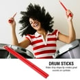thumbnail image 2 of 1 Pair Practical Maple Wood Drum Sticks Drumsticks Music Instrument Accessory (Red), 2 of 10