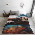 thumbnail image 5 of Bingfone Realistic Turtle Print Flannel Fleece Blanket Throw Blanket for Bed,Sofa,Couch,Travel,Camping(50"x40" ), 5 of 8
