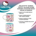 thumbnail image 7 of Hello Kitty "Kawaii Tokyo" Allover Icons Ceramic Stacking Mug | Holds 13 Ounces, 7 of 7