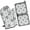 Pawprints Argyle, variant on Labrador Dogs with Flowers Kitchen Oven Mitt and Pot Holder Sets 2 Pcs for Baking, Cooking and Grilling, Heat Resistant Up To 392 °F