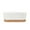White, variant on SeekLGT Ceramic Planter Rectangular Flower Pot with Drainage Hole and Tray White Handmade Indoor Outdoor Plant Pot for Desk Shelf Living Room Decor