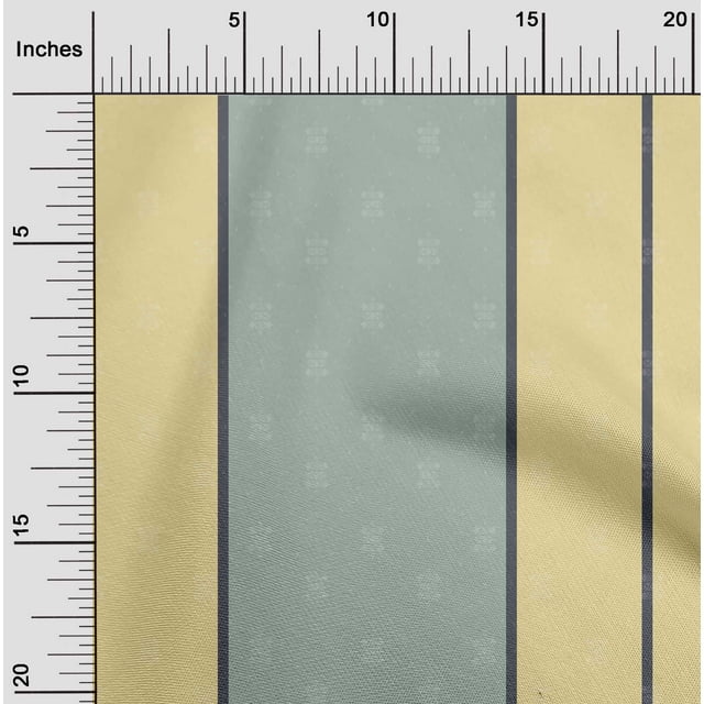 oneOone Cotton Poplin Fabric Wide Stripe Printed Craft Fabric BTY 56 Inch Wide