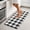 Buffalo Plaid, variant on Boho Kitchen Mat Anti Fatigue Ethnic Kitchen Cushioned Floor Mat Orange Blue Kitchen Rugs Non Slip Cool Rugs for Kitchen Floor Office