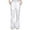 White, variant on Girls School Uniform Pants Dress Pants Elastic Waist Flare Leg Pants with Pockets Back To School Uniform Pants Size 7-8 Years