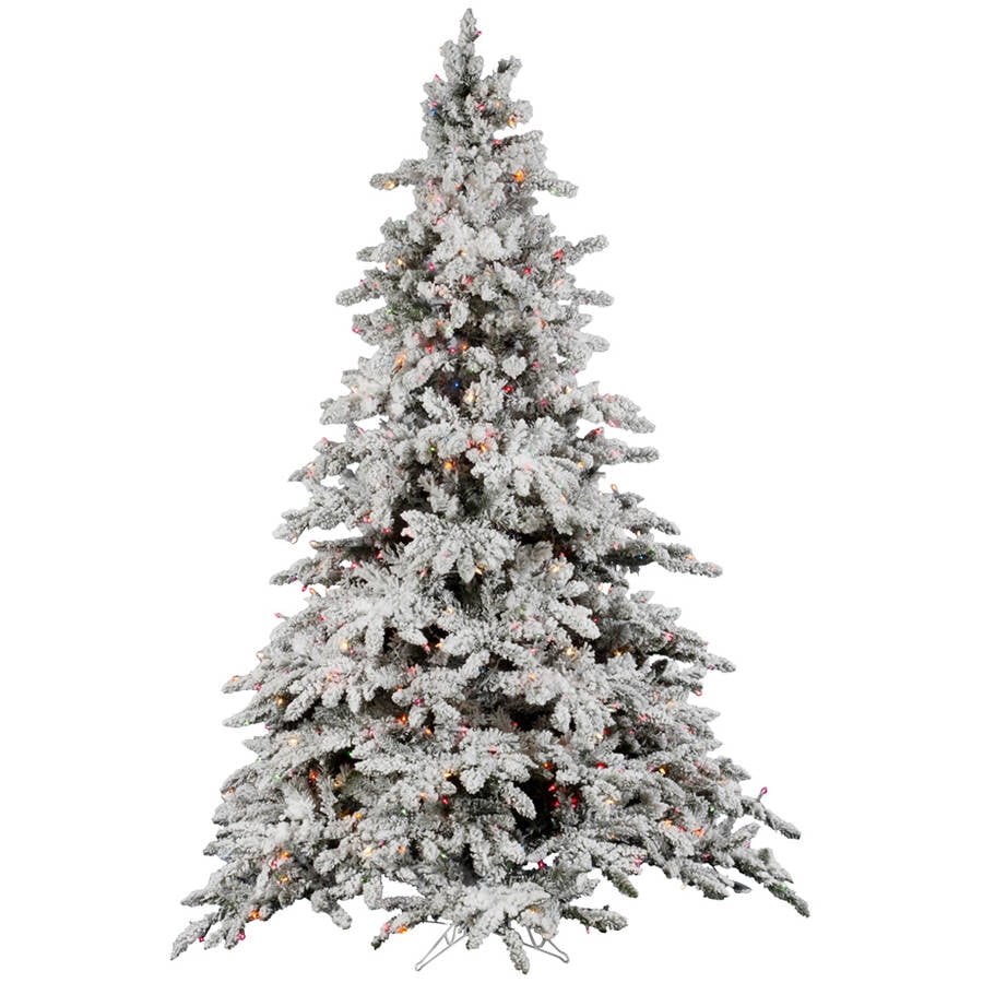 Vickerman 4.5' Flocked Utica Fir Artificial Christmas Tree ...