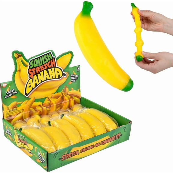 Rhode Island Novelty - STRETCH AND SQUEEZE BANANA [5.5 inch]