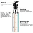 thumbnail image 3 of Yayeee 20oz Insulated Water Bottle Double Wall Stainless Steel with Flip Straw Lid, Cute Nautical Pattern, 3 of 7
