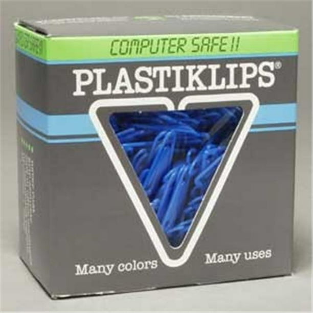 Plastiklips Pinces à Papier Taille Moyenne 500 Pack Bleu Foncé (LP-0330)
