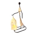 thumbnail image 2 of Escultura de linterna de personaje, candelabro de hierro para bares temáticos, fiestas y banquetes. Blanco crema, 2 of 9