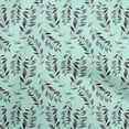 thumbnail image 1 of oneOone Cotton Flex Sky Blue Fabric Leaves Diy Clothing Quilting Fabric Print Fabric By Yard 40 Inch Wide, 1 of 5