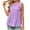 Purple, variant on MAFYTYTPR Women's Tie Side Slit Peplum Hem Solid Color Tank Tops Spring Summer Round Neck Casual Tops for Everyday Wear 1PC S-XXL