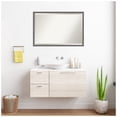 thumbnail image 4 of Amanti Art Florence Grey Beveled Bathroom Wall Mirror, 4 of 10