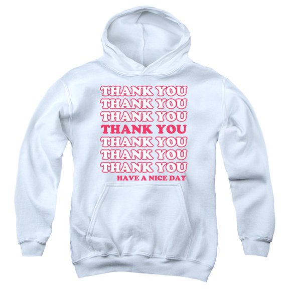 - Thank You - Youth Hooded Sweatshirt - Small