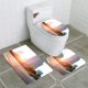 thumbnail image 1 of ABPHQTO Edificios de oficinas y carreteras urbanas vacías Juego de alfombras de baño de 3 piezas Alfombra de baño Alfombra de contorno y tapa de inodoro, 1 of 2