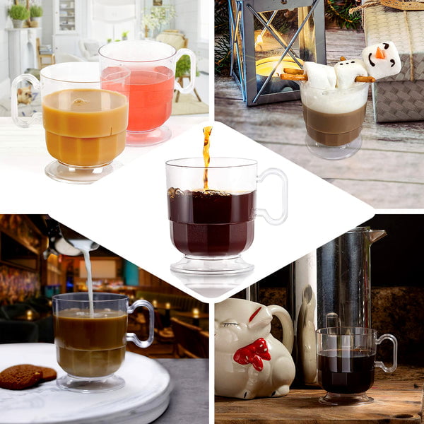 Efavormart 10 Pack - 5oz Plastic Disposable Coffee Cup, Espresso