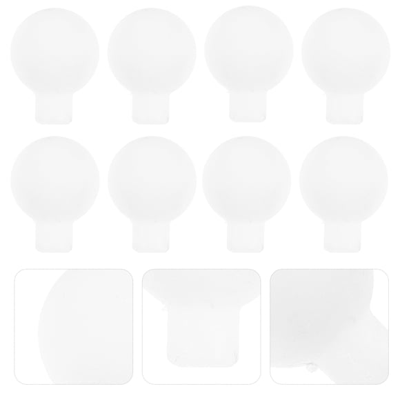 HAMPPLIES 100pcs Empty Globe Light Bulbs Frosted Bead Lamp Pendant Abs Plastic String Lights Bulb Decorations