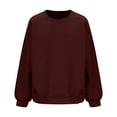 thumbnail image 5 of hotojiny Sweatshirts for Women Casual Crew Neck Knit Pullover Tops Long Sleeve Loose Lightweight Sweatshirt, 5 of 5