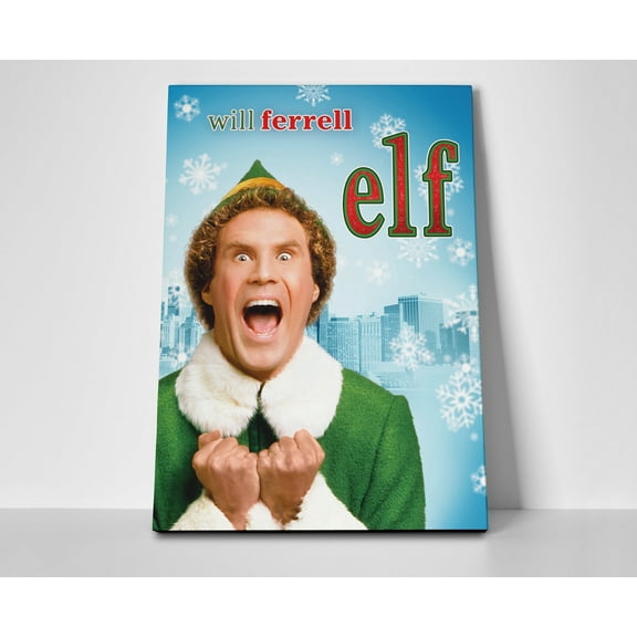 Elf Movie Poster or Wrapped Canvas