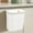 White, variant on Under Sink Trash Can, Hanging Large Garbage Bin with Pressure Ring, Step-on Lid Kitchen Bathroom Dorm Trash, Space Saving Design(White)