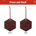 thumbnail image 2 of Hirioo Rose for Acrylic Christmas Pendant Hanging Christmas Tree Ornaments, Car, Home, Office Gift Decor-Hexagon, 2 of 7