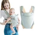 thumbnail image 1 of Correa Porta Bebé - Verde, con Bolsillos, Cuatro en Uno, Fácil de Transportar, Ergonómicamente Ajustable y Transpirable, Perfecta para Recién Nacidos hasta Bebés de Menos de 15 Kg, 1 of 5
