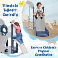 thumbnail image 4 of 5 in 1 Kids Slide and Swing Set, Freestanding Climber Slide Playset with Telescope, Indoor Outdoor Playground, 4 of 8