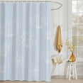 thumbnail image 3 of Shower Curtain White Dandelion Shower Curtains for Bathroom Decor, Waterproof Polyester Shower Curtain Set with Hooks, Small Stall Size 36" x 72" Blue, 3 of 9