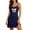 Navy, variant on Stamzod Sleep Dress for Women Fashion Cute Bow Print Spaghetti Strap Nightgown Casual Sleeveless Soft Short Pajama Dress M